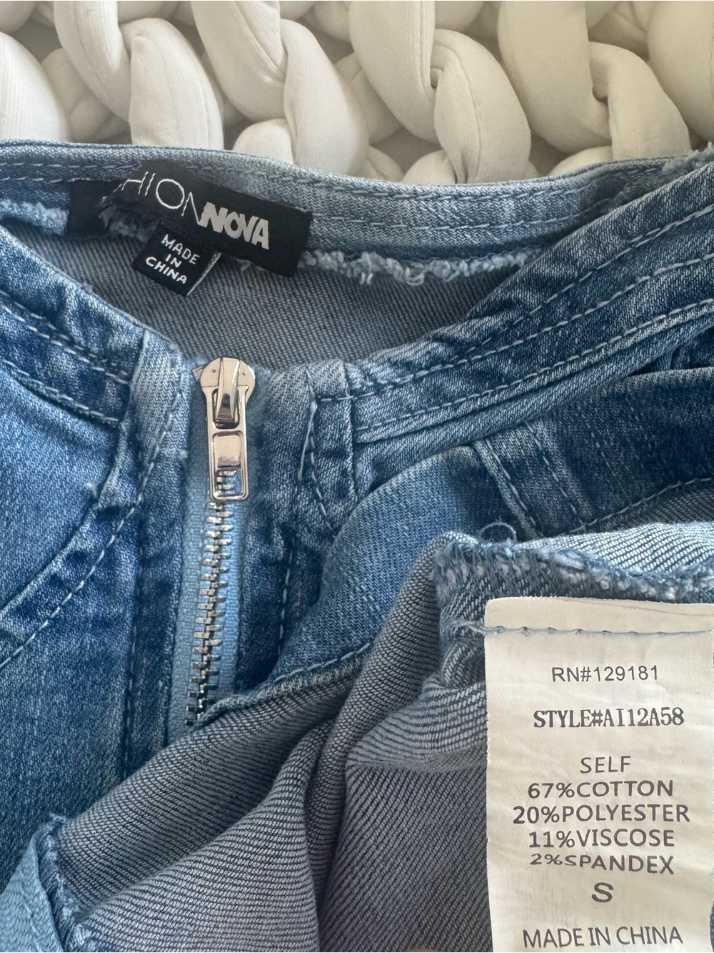 Fashion Nova | Women’s Denim Puff Sleeve Mini Dress - Picture 3 of 3